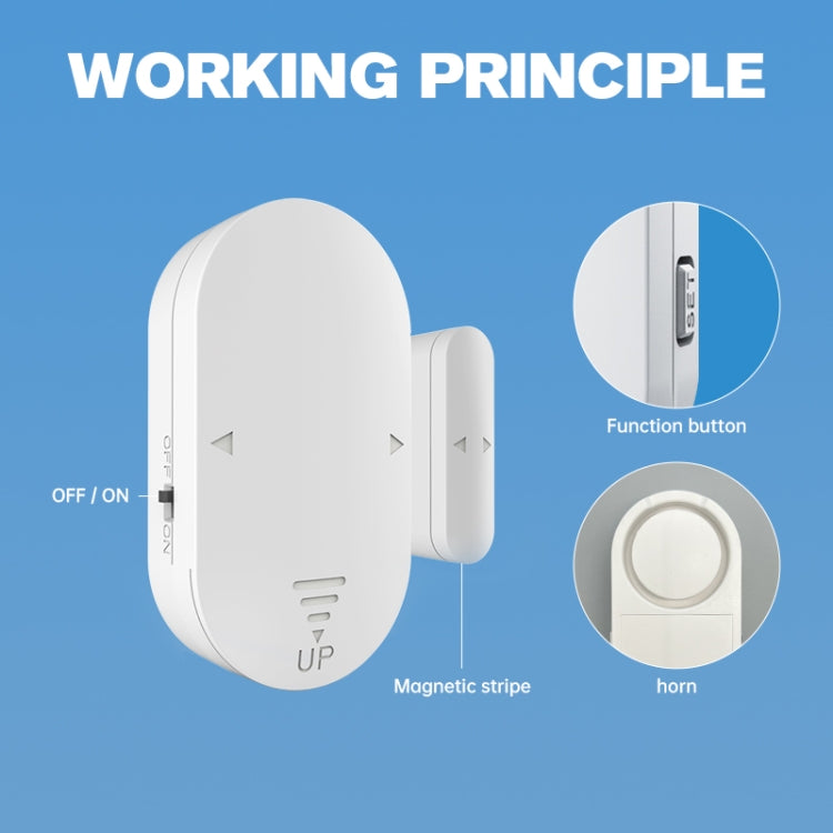 Multifunctional High-decibel Anti-theft Door Window Alarm For Home Multifunctional High-decibel Anti-theft Door Window Alarm For Home